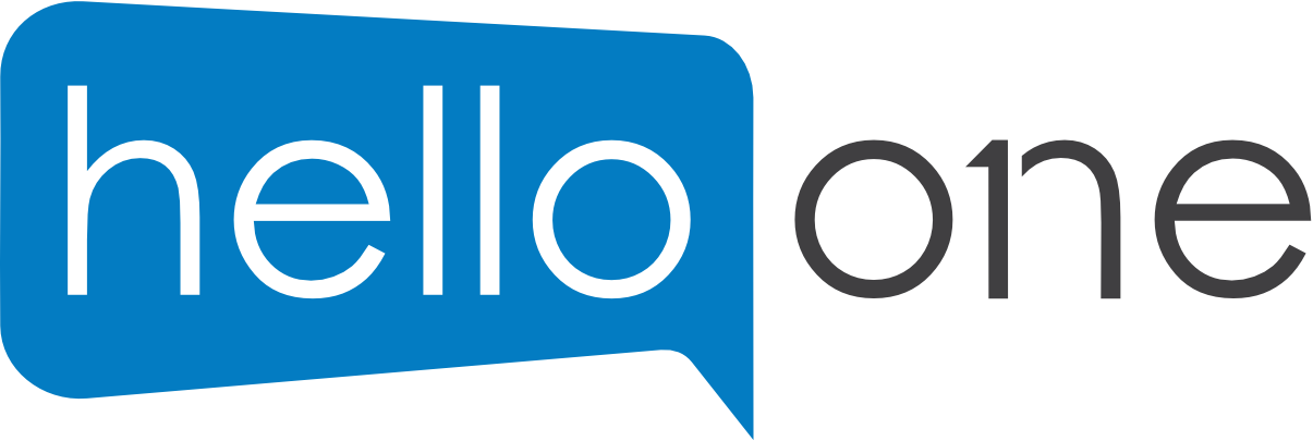 hello one Logo, link zur Startseite.
