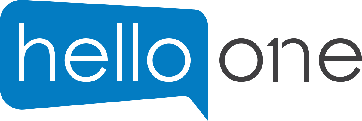 hello one Logo, link zur Startseite.